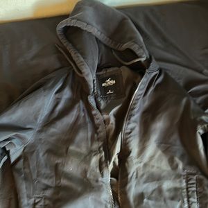 Hollister all black wind breaker